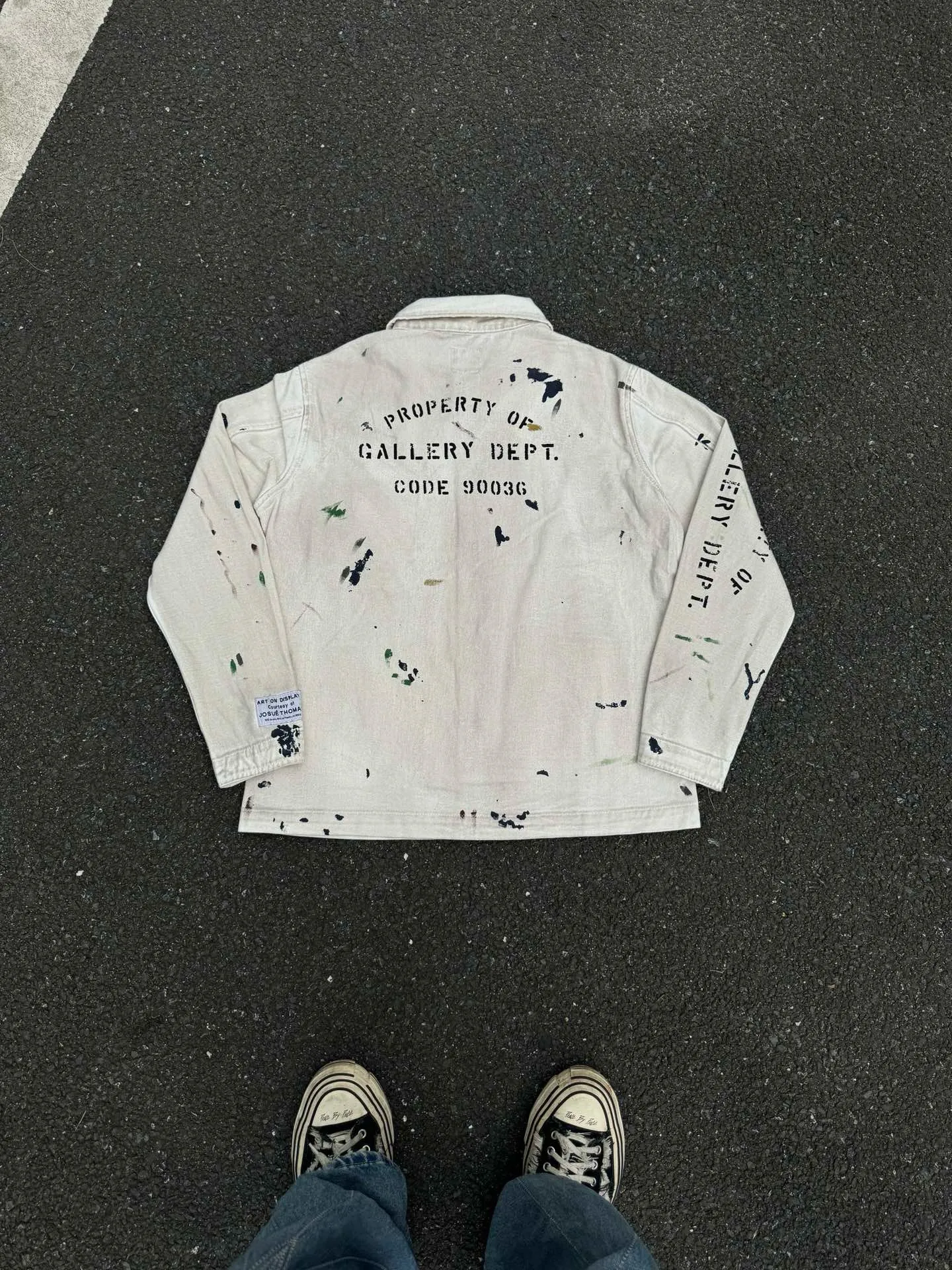 P300💰G44 Gallery Dept EP Jacket Hand-painted graffiti jacket American high street zipper jacket Size: S-XL